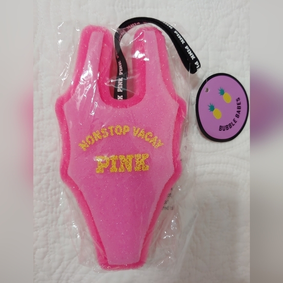 Victoria’s Secret Loofah VS Pink Body Sponge VS Bikini Sponge PINK 👙 🧽 🆕 - Picture 2 of 9